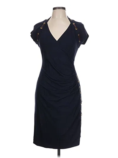 Carmen Marc Valvo Cocktail Dress In Black