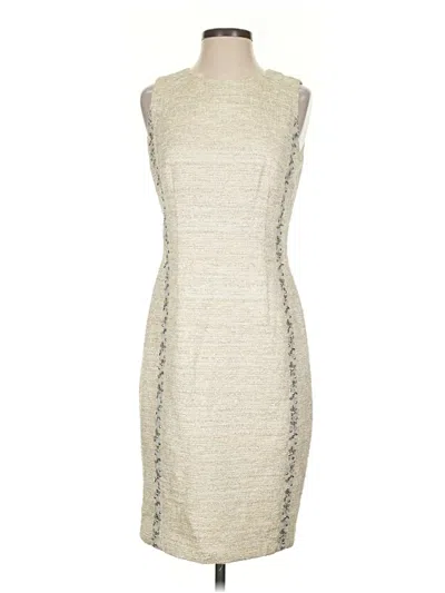 Pre-owned Carmen Marc Valvo Cocktail Dress In Ivory