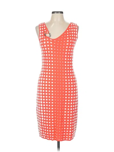 Pre-owned Carmen Marc Valvo Cocktail Dress In Orange