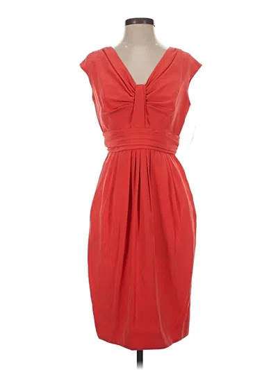 Carmen Marc Valvo Cocktail Dress In Red