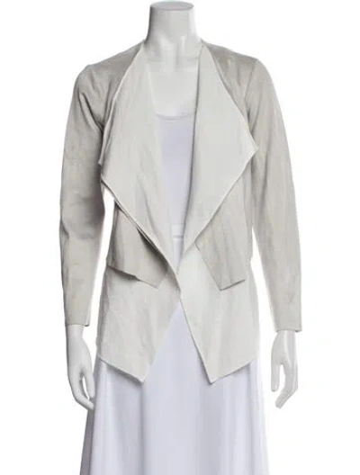 Pre-owned Carmen Marc Valvo Colorblock Pattern Jacket W/ Tags In White