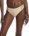 Carmen Marc Valvo Crochet Bikini Bottom In Neutral