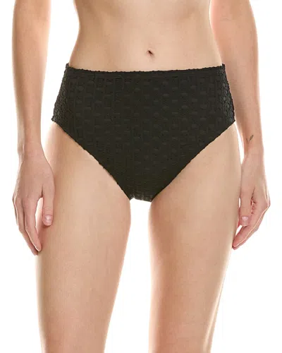 Carmen Marc Valvo Crochet High Bottom In Black