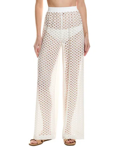 Carmen Marc Valvo Crochet Pant In White