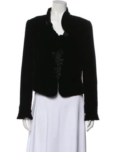 Pre-owned Carmen Marc Valvo Evening Jacket In Black