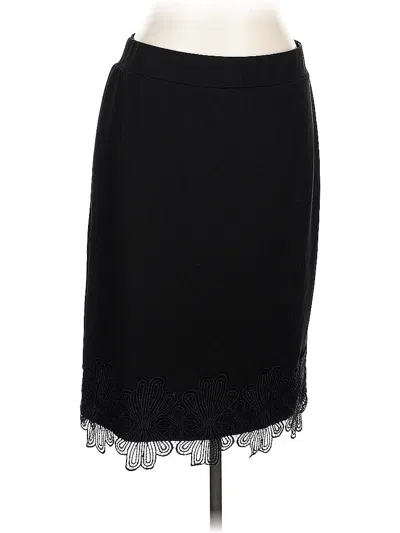 Pre-owned Carmen Marc Valvo Formal Skirt In Black