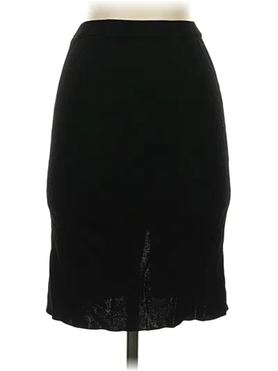 Pre-owned Carmen Marc Valvo Formal Skirt In Black