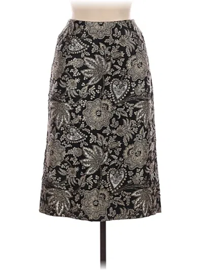 Pre-owned Carmen Marc Valvo Formal Skirt In Black