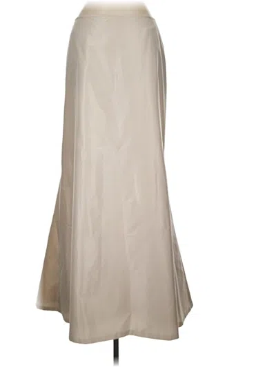 Pre-owned Carmen Marc Valvo Formal Skirt In Ivory