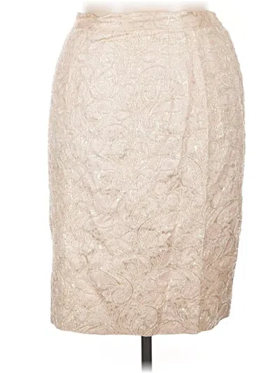 Pre-owned Carmen Marc Valvo Formal Skirt In Ivory