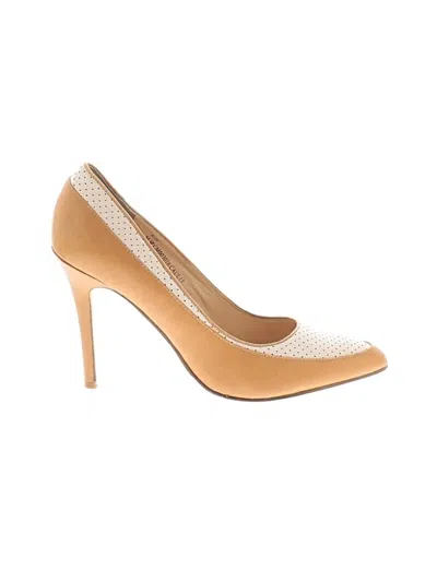 Pre-owned Carmen Marc Valvo Heels In Ivory