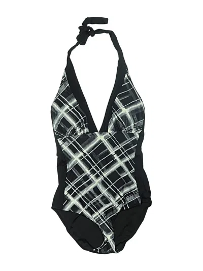 Pre-owned Carmen Marc Valvo One Piece Swimsuit In Black