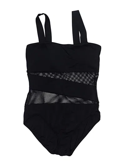 Pre-owned Carmen Marc Valvo One Piece Swimsuit In Black
