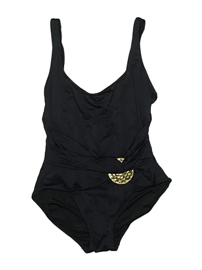 Pre-owned Carmen Marc Valvo One Piece Swimsuit In Black