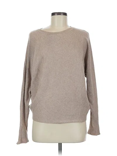 Pre-owned Carmen Marc Valvo Pullover Sweater In Brown