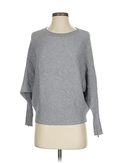 Pre-owned Carmen Marc Valvo Pullover Sweater In Gray