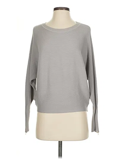 Pre-owned Carmen Marc Valvo Pullover Sweater In Gray