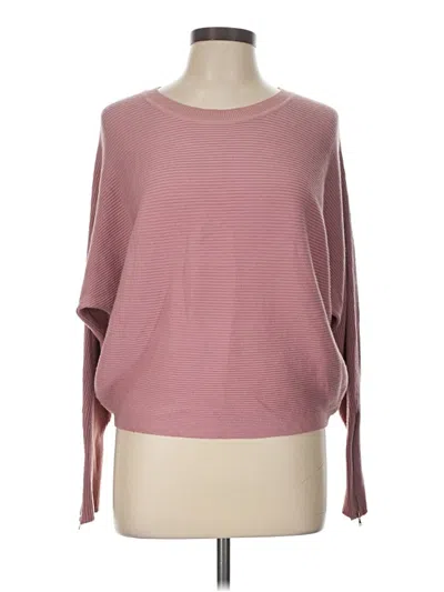 Pre-owned Carmen Marc Valvo Pullover Sweater In Pink