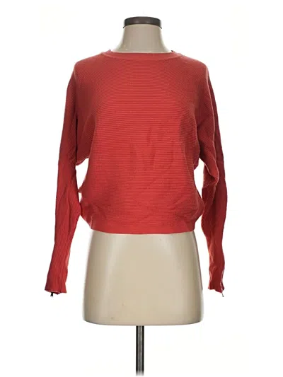 Pre-owned Carmen Marc Valvo Pullover Sweater In Red