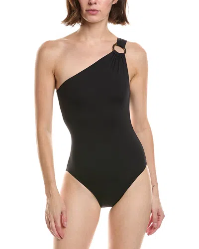 Carmen Marc Valvo Ring One-piece In Black