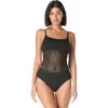Carmen Marc Valvo Scoop Neck One Piece Swimsuit