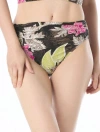 Carmen Marc Valvo Shirred Bikini Bottom In Multi