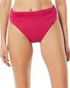 Carmen Marc Valvo Ruched Bikini Bottoms