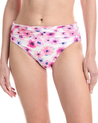 Carmen Marc Valvo Shirred Bottom In Pink