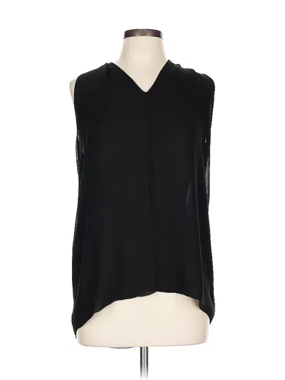 Pre-owned Carmen Marc Valvo Sleeveless Blouse In Black
