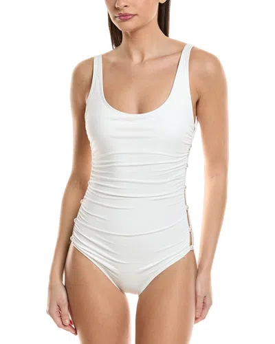 Carmen Marc Valvo Solid One-piece In White