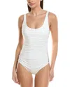 Carmen Marc Valvo Solid One-piece In White