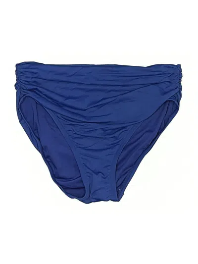 Pre-owned Carmen Marc Valvo Swimsuit Bottoms In Blue