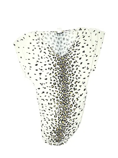 Pre-owned Carmen Marc Valvo Swimwear Swimsuit Cover Up In White