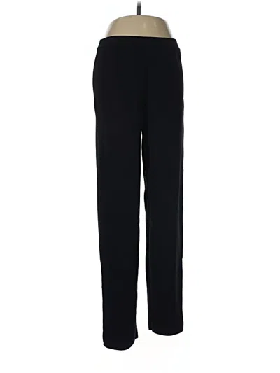 Pre-owned Carmen Marc Valvo Track Pants In Black