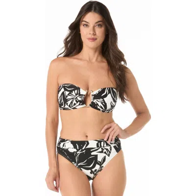 Carmen Marc Valvo U-ring Bandeau Bikini Top In Black