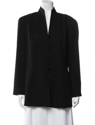 Pre-owned Carmen Marc Valvo Vintage Jacket In Black