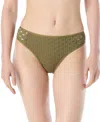 CARMEN MARC VALVO WOMEN'S CROCHET BIKINI BOTTOMS