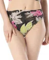 Carmen Marc Valvo Shirred Bikini Bottom In Multi