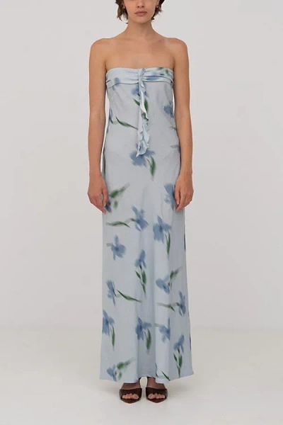Carmen Says Blue Flower Print Dream Dress In Sky, Women's At Urban Outfitters