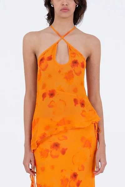 Carmen Says Ecstasy Blouse In Orange, Women's At Urban Outfitters