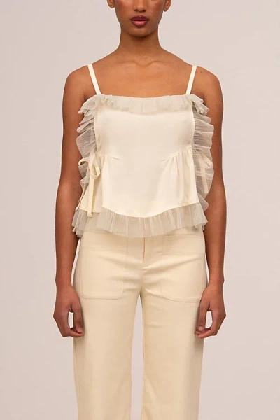Carmen Says Serenity Cream Blouse In Cream, Women's At Urban Outfitters