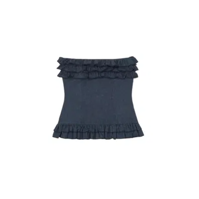 Carmen Says Women's Blue Denim Noctis Top