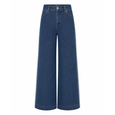 Carmen Says Women's Blue Flash Denim Wide Leg Pants