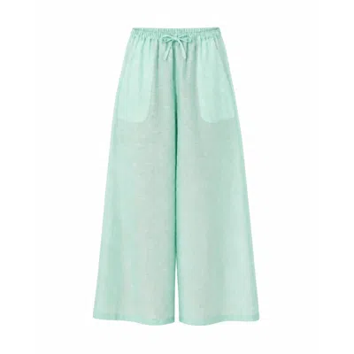 Carmen Says Women's Blue Solea Mint Pants In Multi