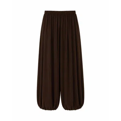 Carmen Says Women's Brown Bruna Jersey Balloon Pants