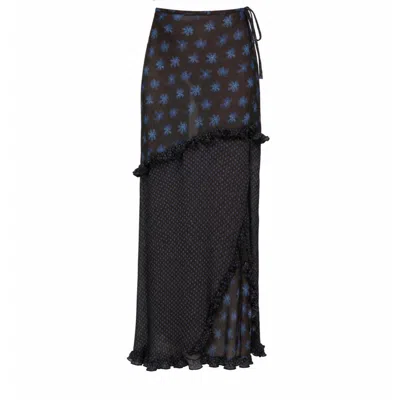 Carmen Says Women's Brown Palma Flower Print Ecstasy Skirt