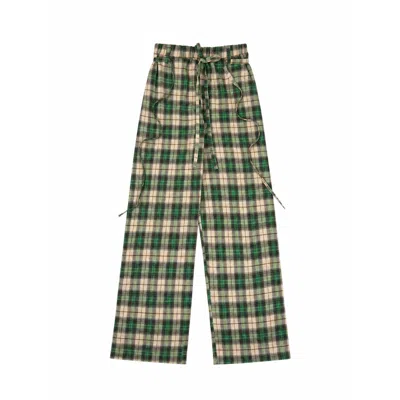 Carmen Says Women's Clover Green Plaid Pants