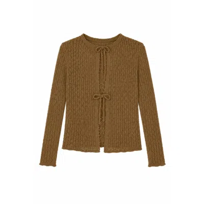 Carmen Says Women's Exile Green Knit Cardigan In Multi