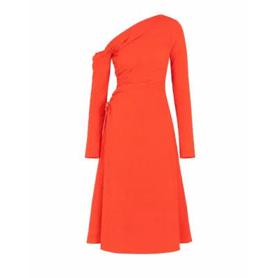 Carmen Says Women's Gift Red Asymmetric Dress