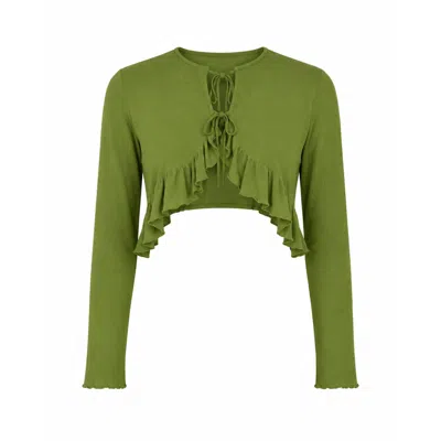 Carmen Says Women's Green Leaf Blouse